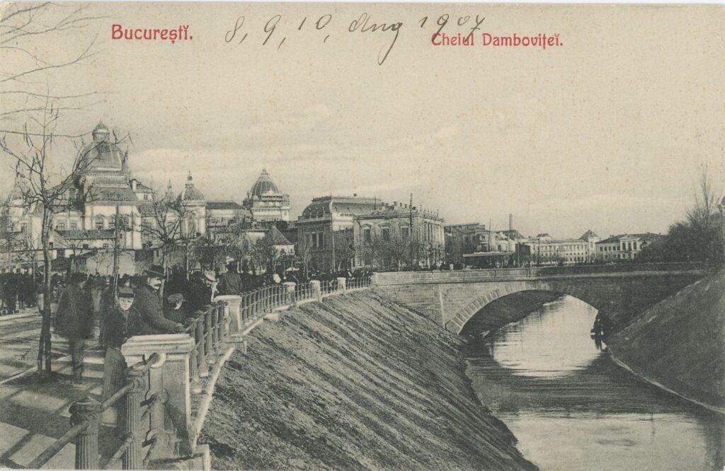 București. Cheiul Dâmboviței. Carte Poștală, 1907