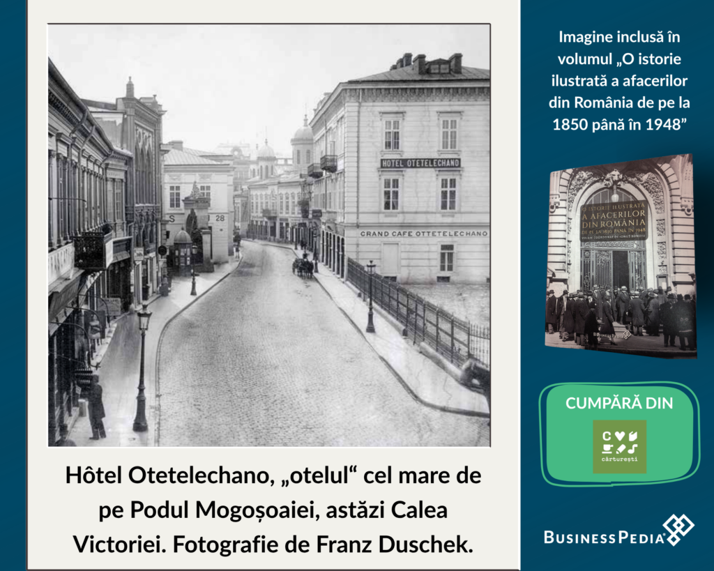 Hotel Otetelechano, Bucuresti, Calea Victoriei - istoria afacerilor de pe la 1850 pana in 1948