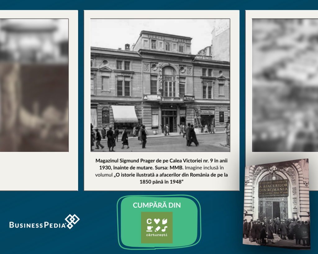 magazinul Sigmund Prager, Bucuresti - comerțul cu textile, istoria afacerilor de pe la 1850 pana in 1948